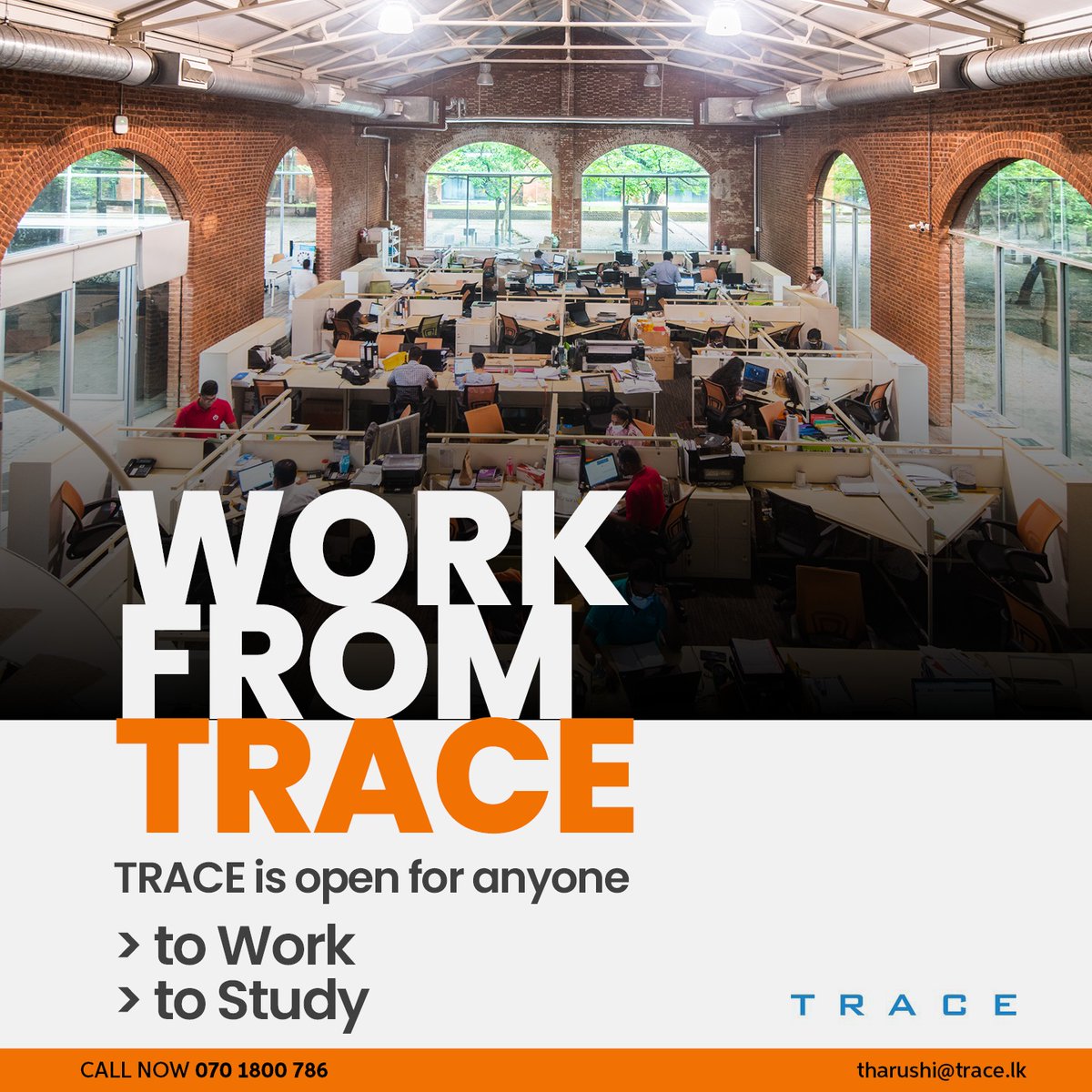 Trace_LK's tweet photo. "Co - Working Space at TRACE"
TRACE is committed to help at the hour of need. 
Is Power Cuts affecting your Working from Home ? Don't you have a space to meet your co-workers in Colombo?
TRACE Expert City is ready to support you. https://t.co/ygqadQLuAe