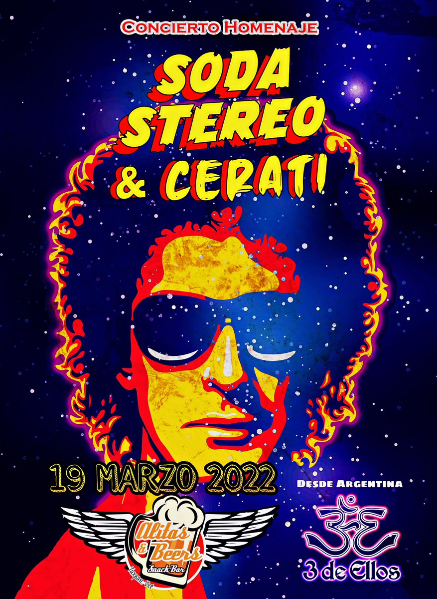 TributoSoda's tweet photo. 🔥‼️ 19 de Marzo TUXPAN ‼️🔥
🎫 Boletos ya disponibles en  Alitas &amp; Beers
📲 Info y reservas al 7831047850 

@3deellos

#Tuxpan #Veracruz #México #Tour  #tuxpanveracruz #tuxpanderodriguezcano #veracruzmexico #SodaStereo #Cerati #GustavoCerati #Homenaje #Concierto #GraciasTotales https://t.co/bg1wG2aE7h