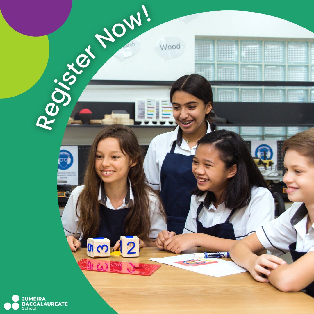 JumeiraSchool's tweet photo. Don't forget to complete your registration for next year ! Contact admissions@jbschool.ae for more help! β
#jbschool #ibschool #proudlytaaleem #whichschool #JBS https://t.co/k1tJ0IhlBv