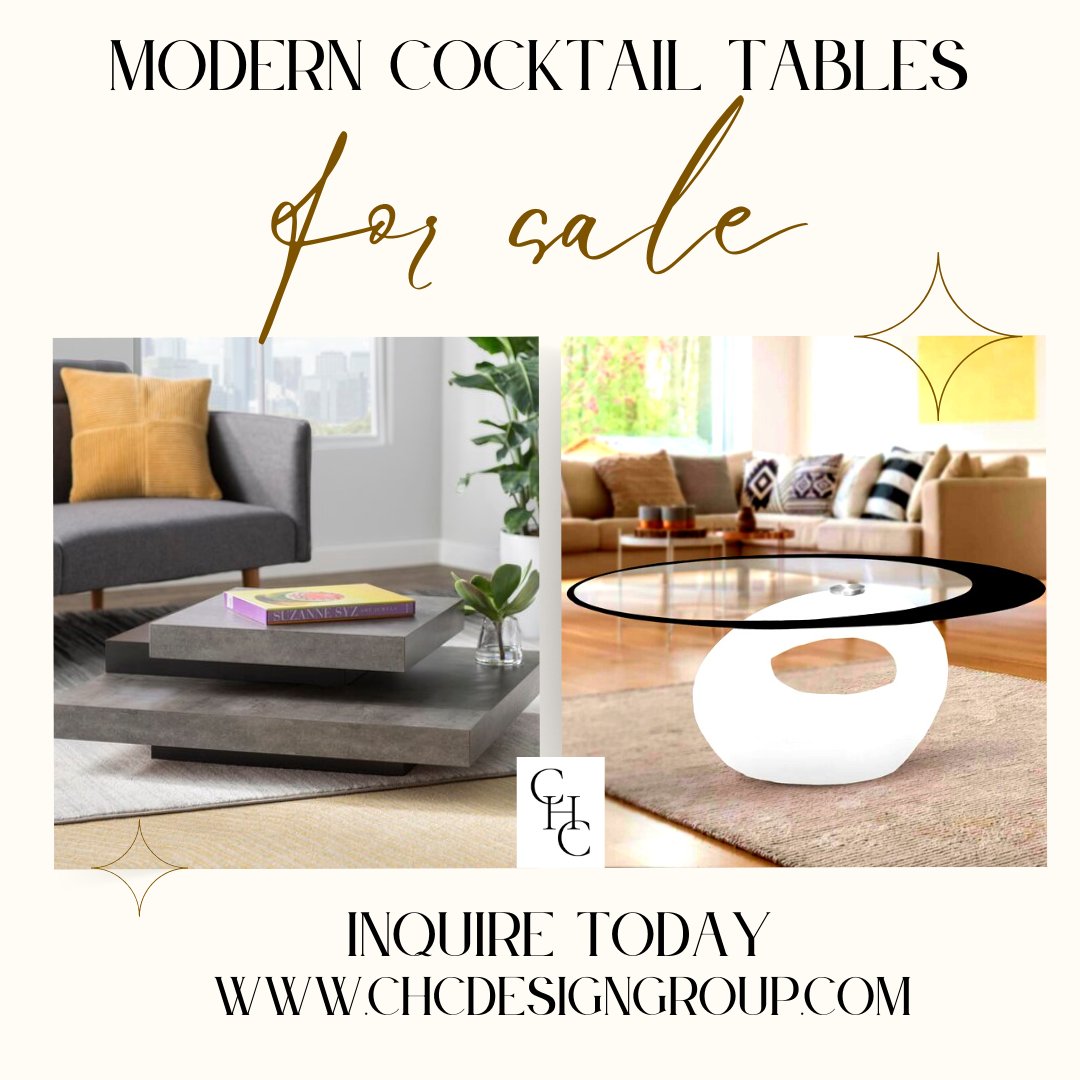 captivatinghome's tweet photo. Our design team is busy sourcing items for our next project. Our client is looking for the perfect modern cocktail for their condo. Contact us today to learn more about our products!๐ท๐ฅ๐ฟ๐
#CommercialDesign #CHCLLC #CHCDesignGroup #Interiordesign #Cocktailtable #lovedesign #Art https://t.co/sLUjFQ8TeP