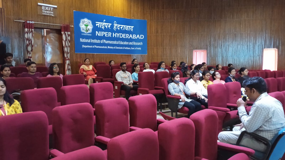 NIPERHyd's tweet photo. Glimpses of Day-2 #HeartfulnessMeditation for Students of @NIPERHyd in association with @heartfulness
@Pharmadept @OfficeOf_MM @mansukhmandviya @bhagwantkhuba @rajneeshtingal @satishkreddy #Relaxation #Meditation #Cleaning #InnerConnect #NoTension #NoStress https://t.co/iBZSrgWnNw