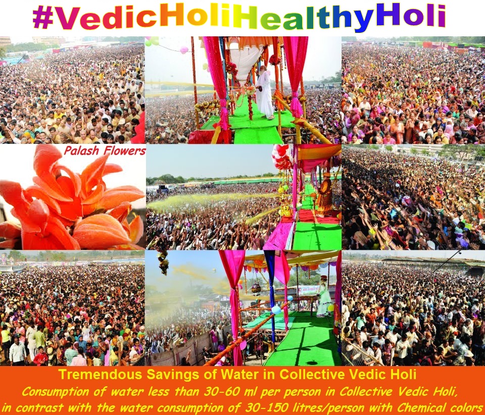 Khele Holi satvik palash-phulo ke sang! Lag jaye sab ko ek parmanand ka he rang! Aao manaye #IdealHoliVedicHoli Health Care with Palash Organic Colours