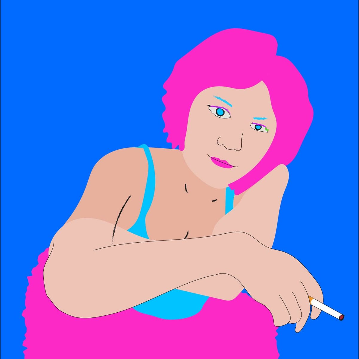 futumetrix's tweet photo. Cigarette &amp; She
#tanintumth #illustration #drawing #poster #painting #design #logo #politics #artwork #fashiondesign #fashiondrawing #nonbinary #sketchbook #watercolorpainting #figurativeart #coloredpencil #CYBERPUNK #illustrator #adobeillustrator https://t.co/2Q3DC416xL