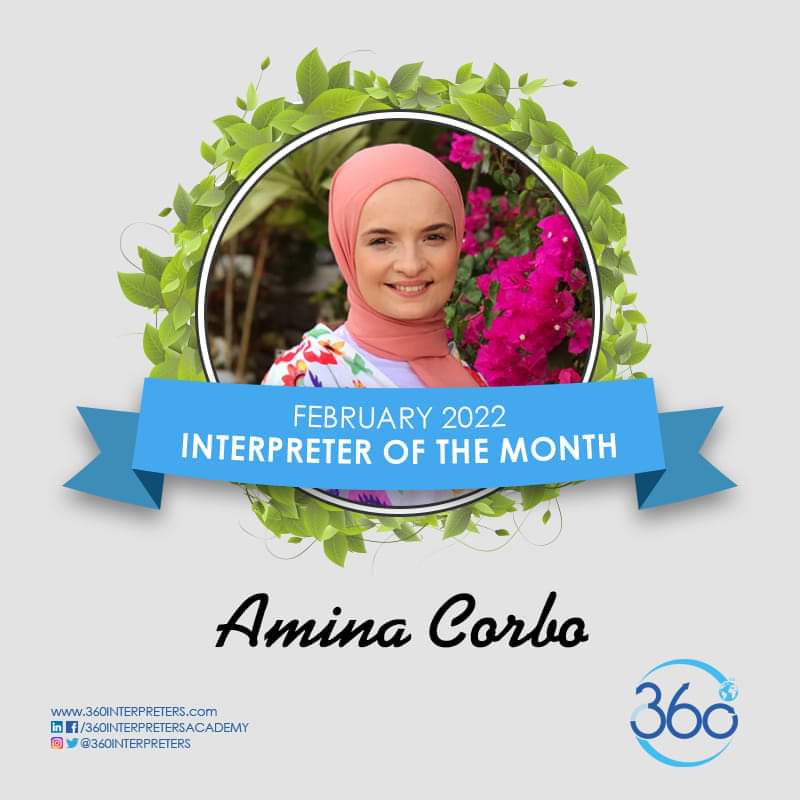 360SmartLingo's tweet photo. Let's give it to our wonderful interpreter, Amina Corbo, for being the Interpreter of the Month for the month of February! 👏
 We are proud to have you as part of our family and hope for more prosperity in the future! 

Go break some language barriers! 🤜
#employeeofthemonth https://t.co/om0I2AbAZN