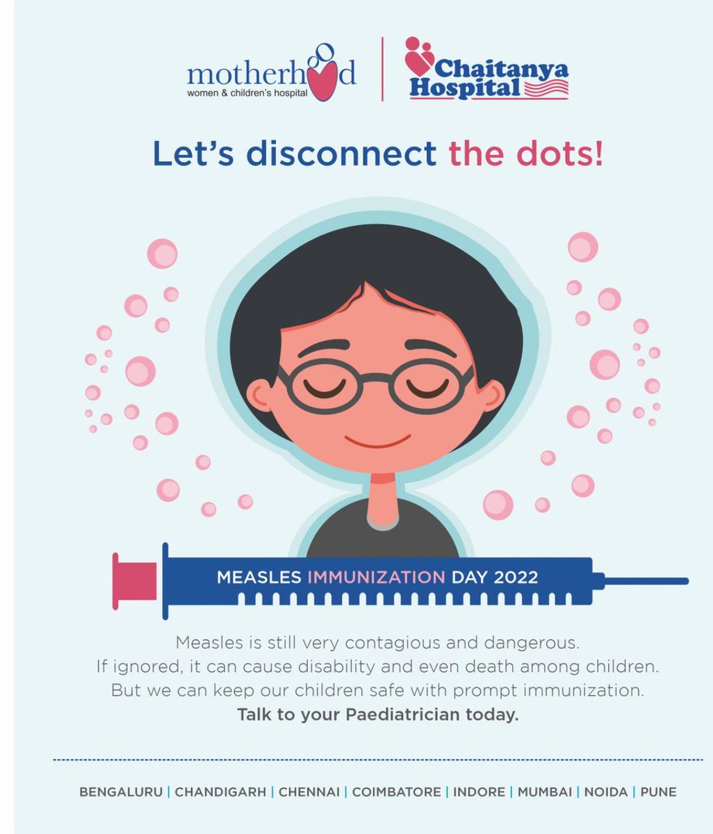 #Measles is one of the leading cause of death and disability among young #children. This Measles Immunization Day, let’s ensure vaccination of all children against this deadly disease!

#MeaslesImmunizationDay #Measles  #MeaslesSymptoms #Vaccination #WednesdayMotivation