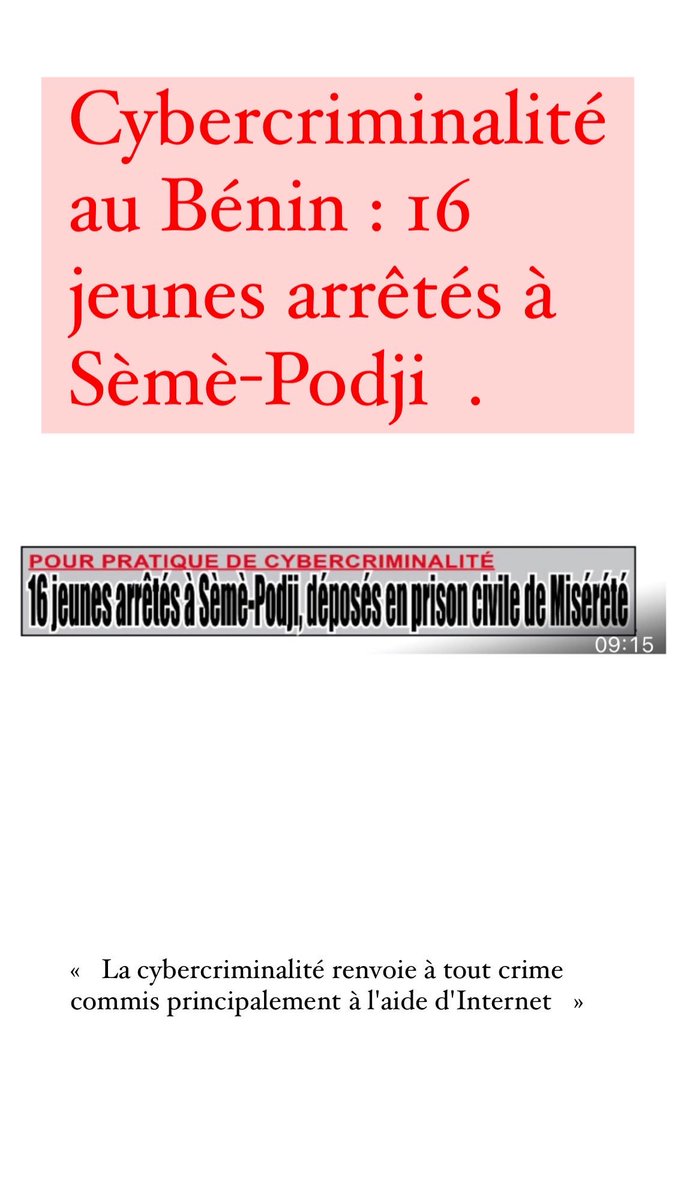Nao_Banks's tweet photo. Récap du 14&15 mars 2022 ( Repartage ) .
#Benin : -Vol de denrées alimentaires (famine ).
- 16 cybercriminels arrêtés.
- Les factures d’eau désormais payables en ligne.
- Ravip: Seconde chance du 17 mars au 16 avril .
#soneb #ravip #anip https://t.co/YaNxicnTrp