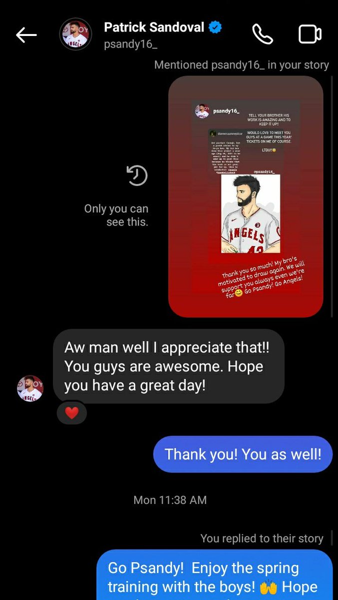 bb_Marshyy's tweet photo. Would love to meet you too Psandy! 😍 Soon #manifesting #LAAngels #WeBelieve @P_Sandoval16 https://t.co/1rrL0qUWmL