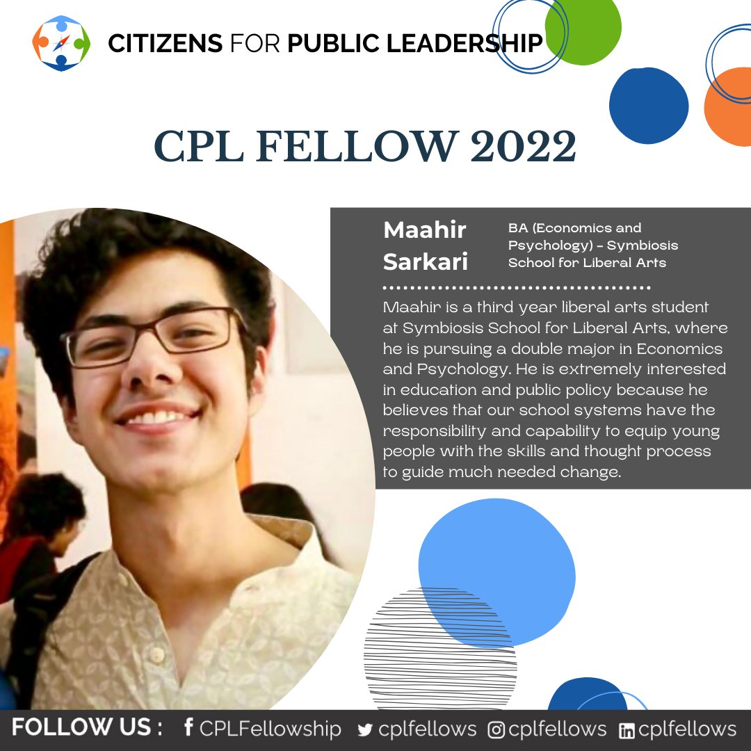 CPLFellows's tweet photo. We are pleased to introduce @KoushikMRNSV , Maahir Sarkari and @MalyanMahima , the #CPLFellows of 2022. https://t.co/hNWHaQhXdE