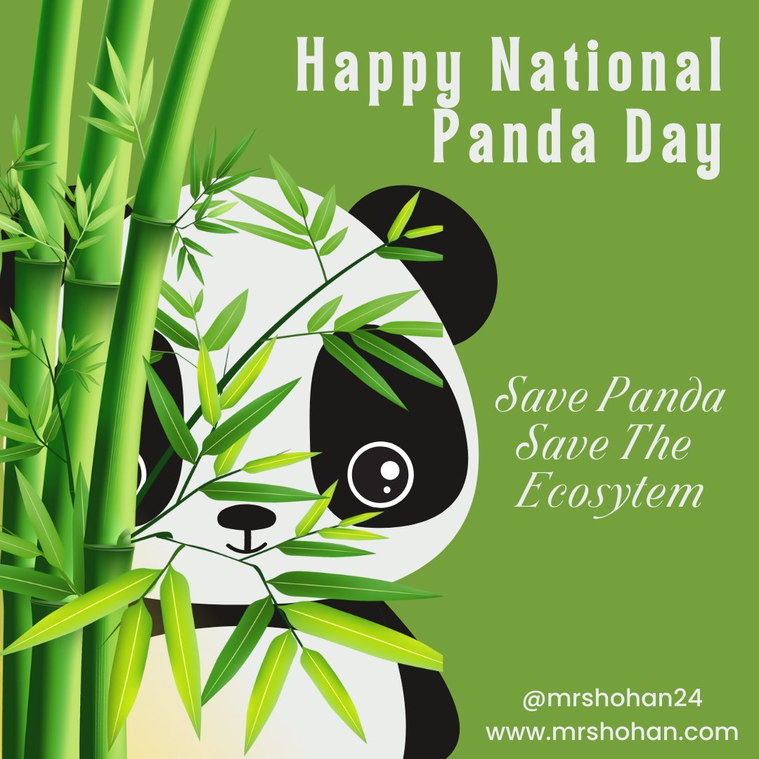 shohanur92's tweet image. Save Panda, Save the Ecosystem
#PandaDay #saveecosystem #happypandaday #savepanda