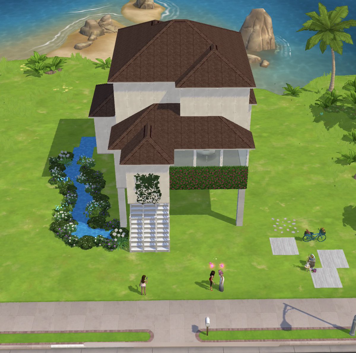 CocoButterSims's tweet photo. Before and after of my new Floating Spring Cottage 🌼🌿🏡
Interior coming soon 🚧👷🏼‍♀️
#TheSimsMobile #ShowUsYourBuilds https://t.co/3Y97UnbB0x