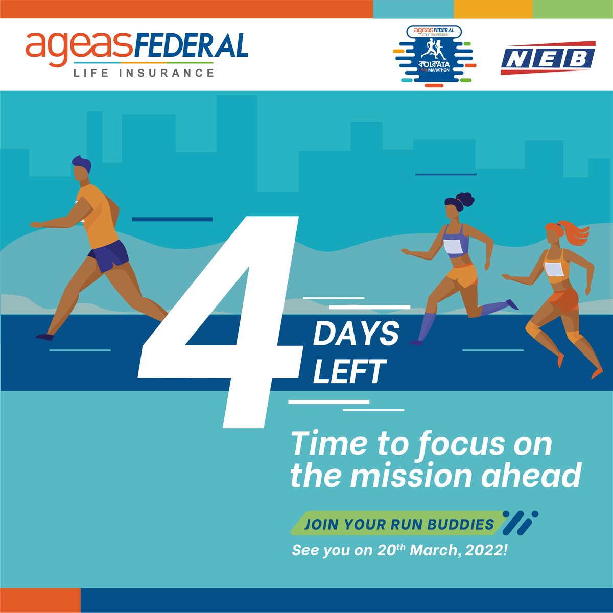 KolFullMarathon's tweet photo. Now’s the right time to focus on what you need to do on race day. So, what’s going on in your mind about the @AgeasFederal Life Insurance Kolkata Full Marathon? Tell us in the comments below.

#RunBuddies https://t.co/TRKfDcWW2j