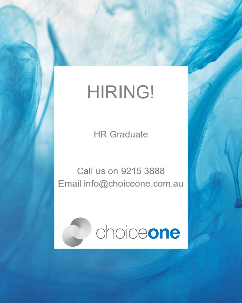 ChoiceOneAU's tweet photo. We're hiring an Accounts Clerk! Email to apply. #perthjobs #perthjobhunt #perthcbd https://t.co/DdSx305bQS