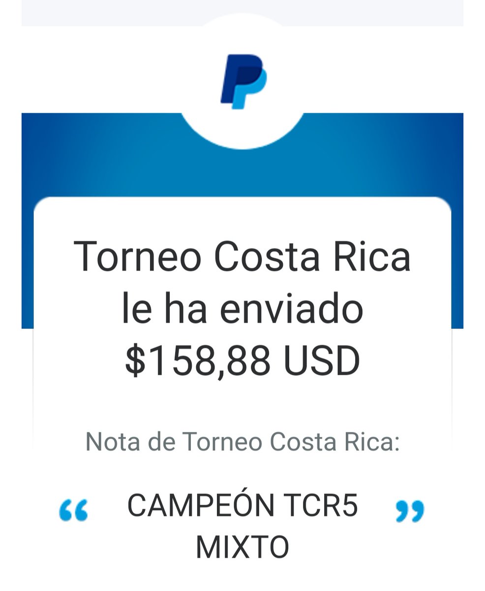 Premio recibido, muchas gracias <a href="/TorneoCRC/">TCR</a>  por invitarnos a pelear el torneo, siempre es un gusto jugarlo. 💪