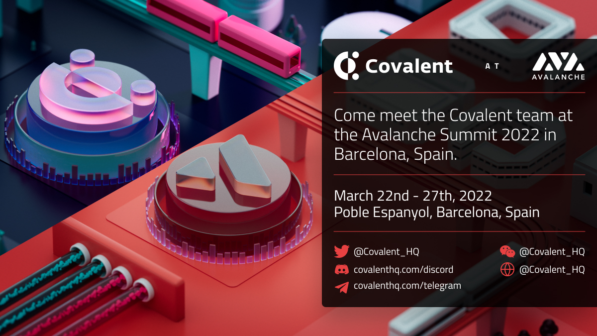 Covalent_HQ's tweet photo. 2/ for more details on why we're going and how to connect with us when we're there, read here:

https://t.co/t1918poVwP https://t.co/wgInO2kPYP