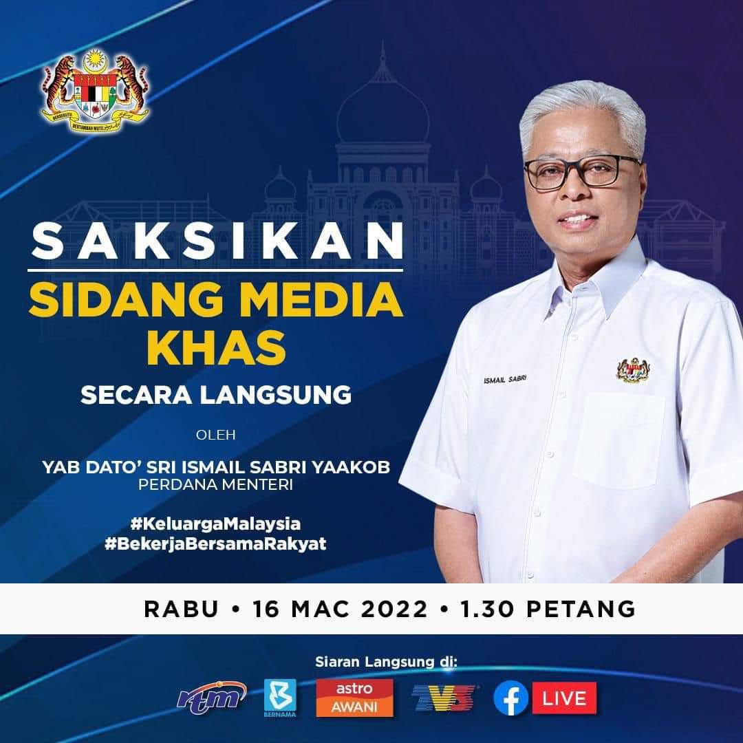 teamputeramic's tweet photo. Demi Keluarga Malaysia.
Saksikan Sidang Media Khas secara langsung jam 1:30 petang ini.
@IsmailSabri60
#TSV #KA
#PuteraMIC
#TeamPuteraMIC https://t.co/JnqG85z088