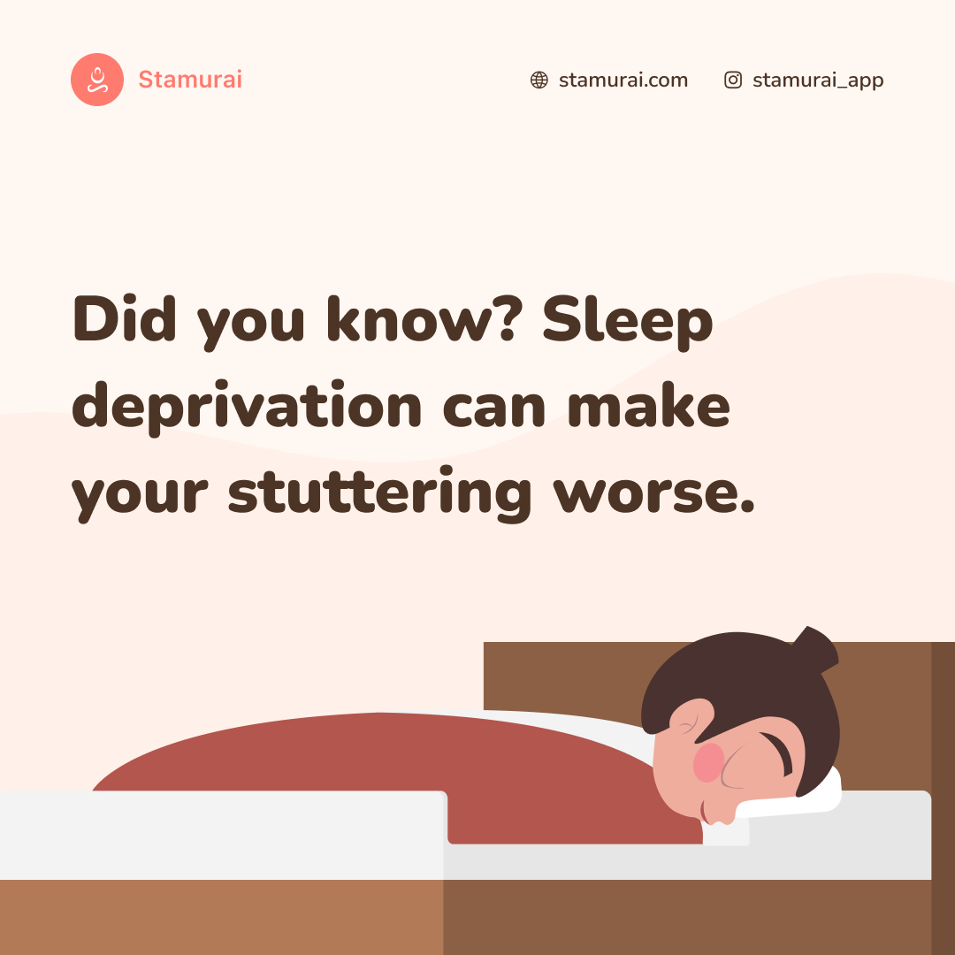 Did you know? #Sleep deprivation can make your #stuttering worse. Here's how sleep affects speech stamurai.com/blog/stutterin… #WorldSleepDay