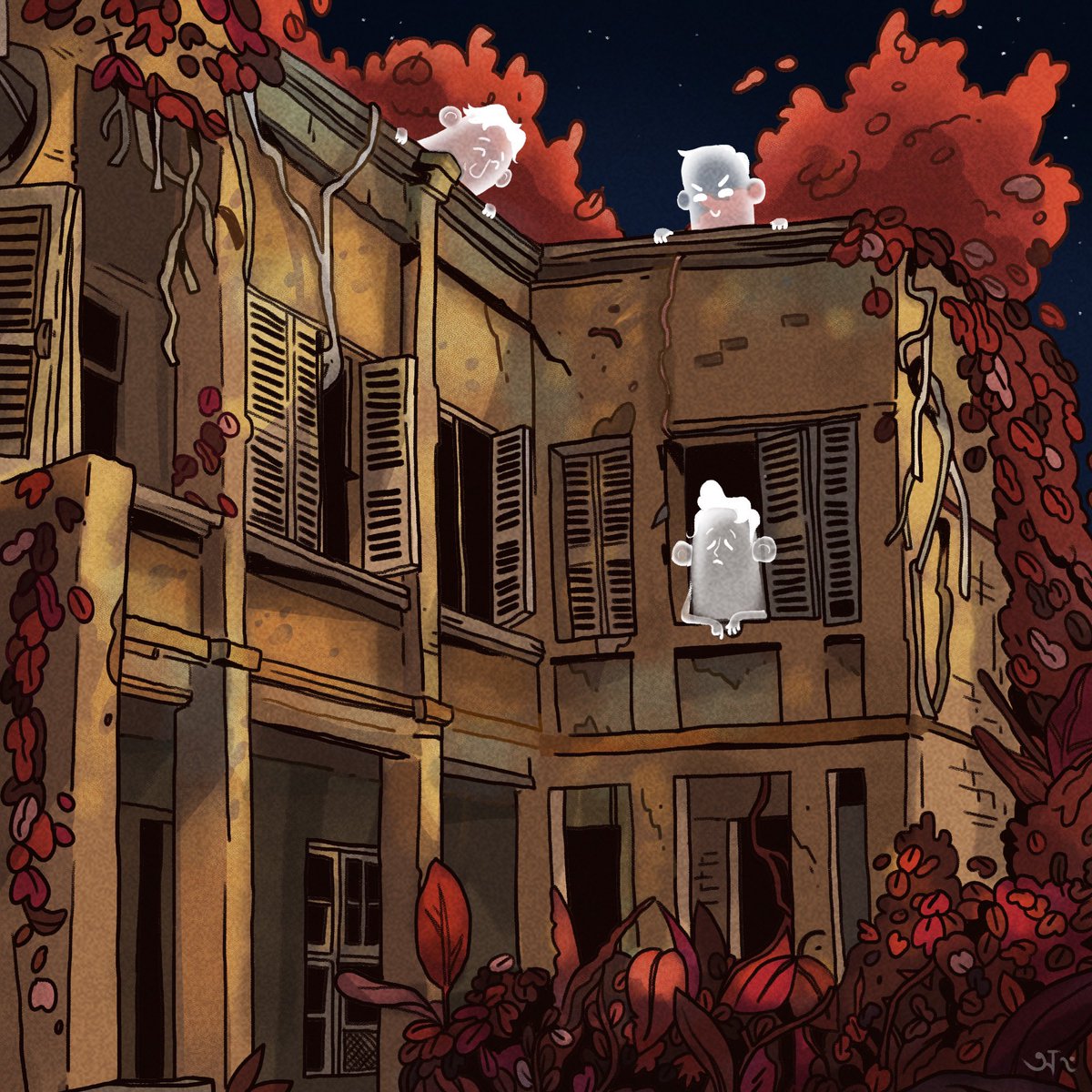 GM! Sharing something I made yesterday.

I’m always fascinated with old building and so I tried to make a story out of one I found. This piece is called “surprise”.

#art #illustration #story #cute