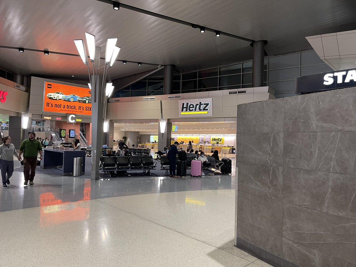 drmikerosen's tweet photo. @Budget so everyone should know that Budget in Las Vegas is the only counter with a line. I’ve been a loyal fast break customer for years.  No fast break. After a 4 +hour flight this just stinks. It’s easily a line that is over an hour if not 90 min.  it’s not a staffing thing. https://t.co/aCNw7qazHo