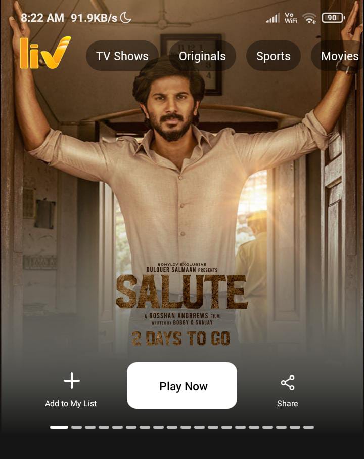 Shanushanavas__'s tweet photo. 2 Days to go 💥💥

𝗦𝗔𝗟𝗨𝗧𝗘 𝗙𝗥𝗢𝗠 𝗠𝗔𝗥𝗖𝗛 𝟭𝟴𝗧𝗛

#SaluteOnSonyLIV || #Salute
#DulquerSalmaan || @dulQuer https://t.co/smSjVtrylF