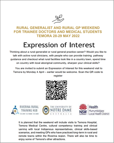 Grab a chance to explore a career in rural generalism or rural general practice.