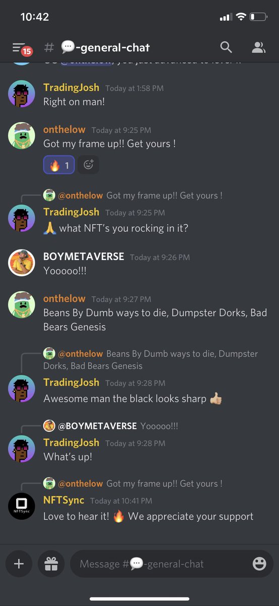 One of our first customers have received and is enjoying their NFTSync frame! 🔥

We are just getting started. We have partnerships and exciting things in the works for NFTSync frame owners! Stay tuned 📲🌅

Join our discord ⬇️ 
discord.gg/dnNVSTzg