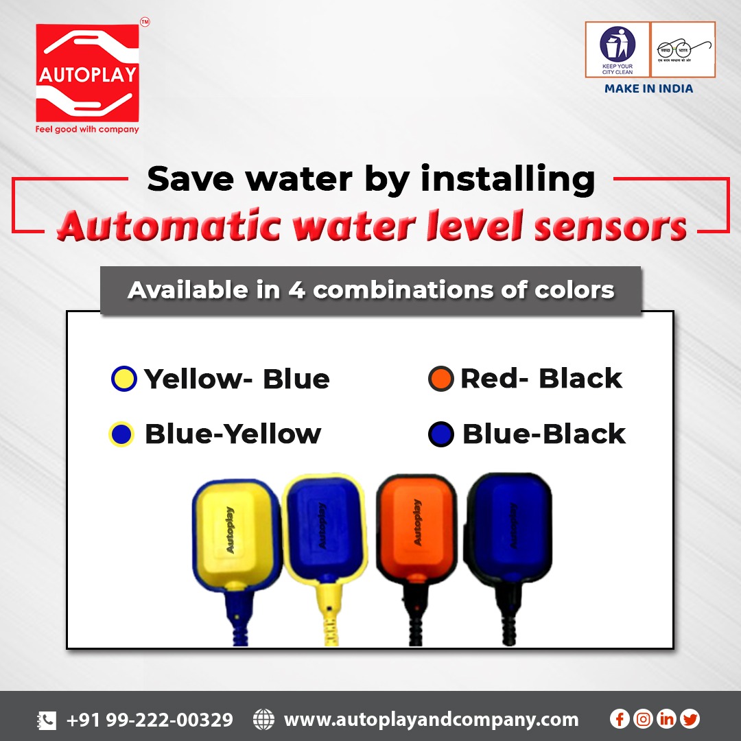 Autoplayswitch's tweet photo. Autoplay Water Level Sensor can be programmed to automatically turn on or off water pumps to ensure accurate water levels within a water storage tank.
@Autoplayswitch 
#Floatswitch #waterlevelcontroller #cablefloatswitch #waterlevelfloatswitch #verticalfloatswitch #water https://t.co/B2xfVLdoEz