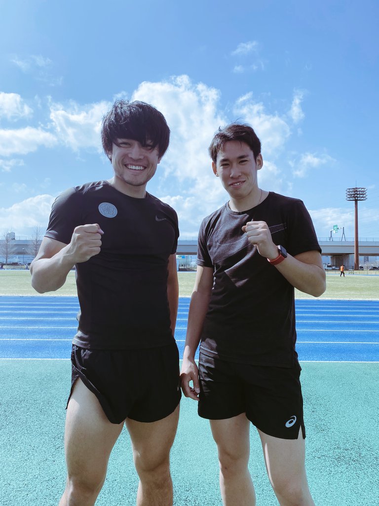 TAKKA_100's tweet photo. 今日は平岡(@h_t_0724)と初めて練習しました！
違う県で高校や大学もまったく違う同期と練習出来てとても感慨深いです！お互い復活できるように頑張ろう❗ https://t.co/DInqkV8YfB