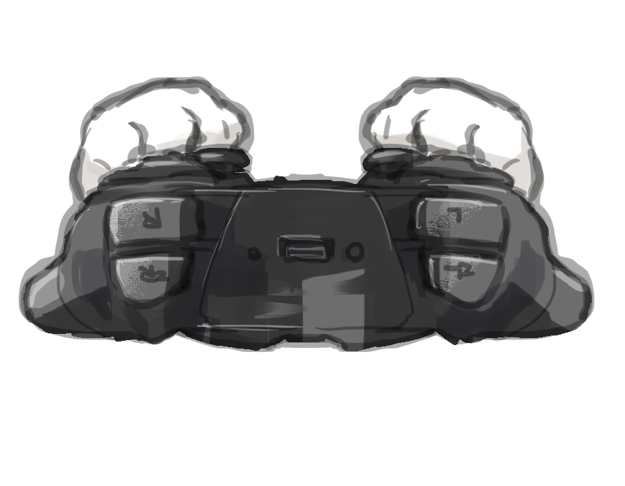 「ゲーマーイヌ用アタッチメント おの人のコーギーor柴犬モデルと合わせての使用であ」|おの人のイラスト
