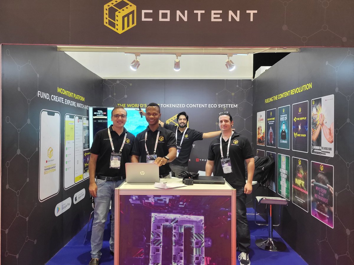 myco_io's tweet photo. #MContent x Crypto Expo Dubai Day 1!
We're ready!
#crypto #blockchain #dubai #expo #bsc #cryptocurrency https://t.co/PVrfsJICuD