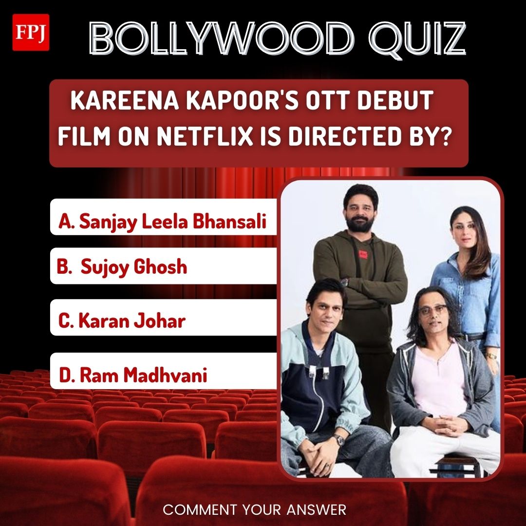 fpjindia's tweet photo. #FPJContestAlert 📢

♦️Take the FPJ Bollywood Quiz! Comment the right answer and win exciting prizes 

♦️The contest ends at 5 pm today! Follow us, use #FPJBollywoodQuiz and tag 5 friends to win ⭐

#GiveAway #Bollywood @NetflixIndia #KareenaKapoor #KareenaKapoorKhan https://t.co/ItRnFG0XA8