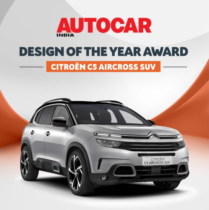 CitroenAhmd's tweet photo. Another one for the trophy cabinet. We are proud to announce that the Citroën C5 Aircross SUV wins the coveted Design of the Year Award from @autocar_india.
La Maison Citroën, Ahmedabad
Mobile: 9925254645
#C5AircrossSUV #AutocarAwards2022 #Awards #DesignOfTheYear https://t.co/u7KRJnB07u