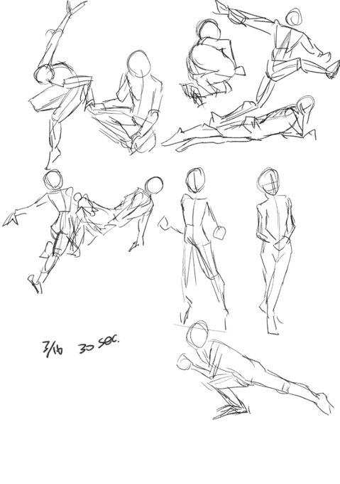 #PoseOfTheDay #posemaniacs より やっぱり30秒では(ry 