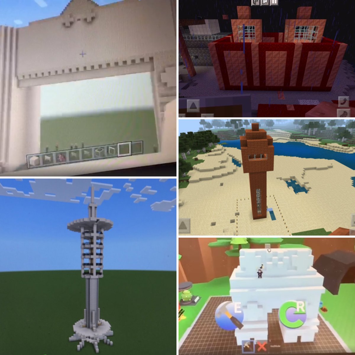 Ms_Charlene_C's tweet photo. Who says gaming is not learning? Thanks to @RobloxEdu and @PlayCraftLearn @Minecraft, my #Grade2 Ss were able to create and show their knowledge of landmarks in India and Pakistan as a part of their Social Studies curriculum! Can you spot which landmarks they are? 👀👀 https://t.co/8AE2gIOrl0