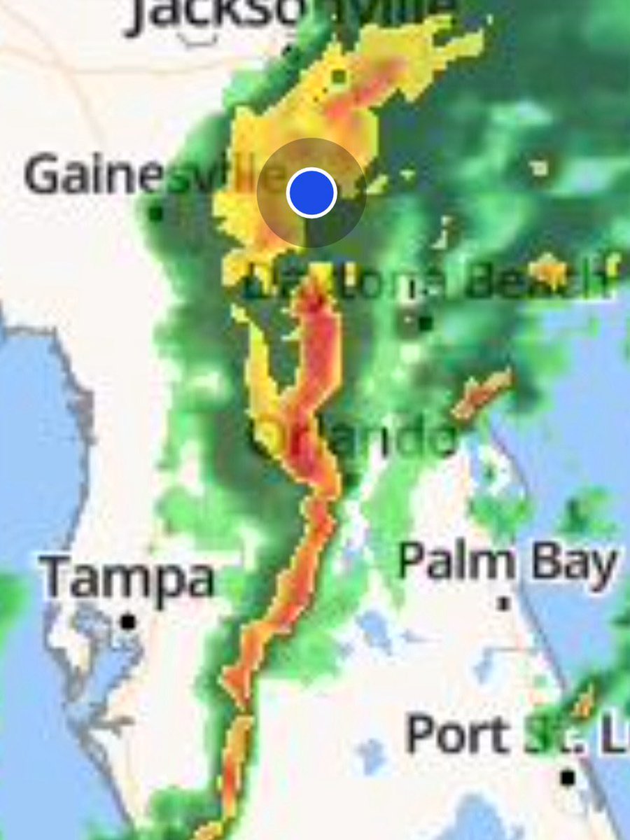 Another late night with <a href="/TMainolfiWESH/">Tony Mainolfi</a> . Thanks for keeping us safe! Puppy is curled up pretty close tonight.