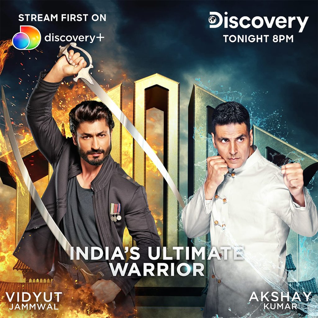 In today’s episode of #IndiasUltimateWarrior , I test 16 contestants and their ability to stay focused. Watch the show today on @DiscoveryIN at 8PM and on the @discoveryplusIN app. 

@VidyutJammwal @Bazinga_Ent