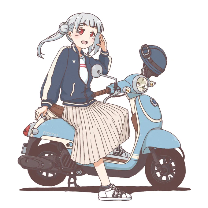 女の子と原付の組み合わせはかわいいのでどんどんやっていいものとする。 