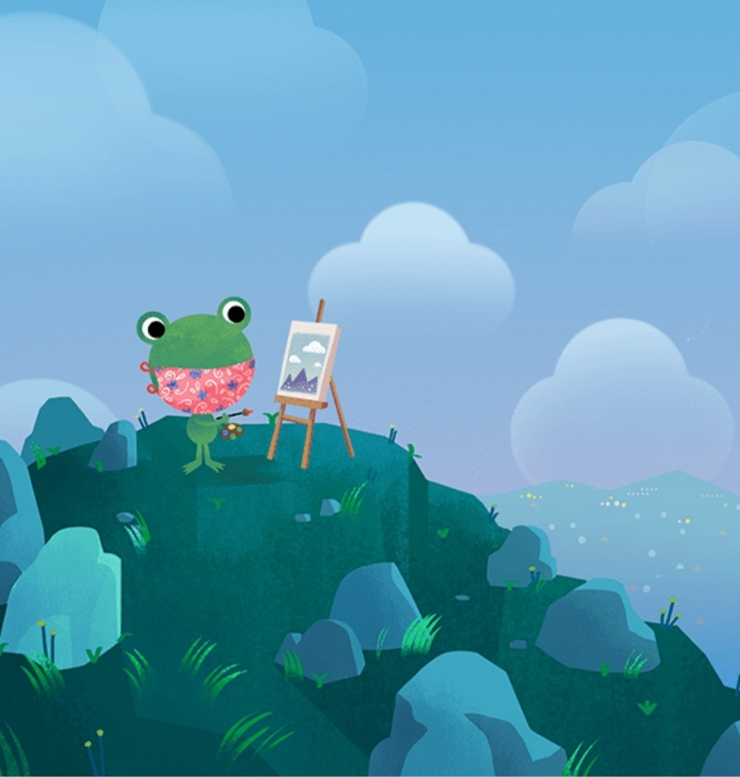 oh to be the little frog from my weather app..