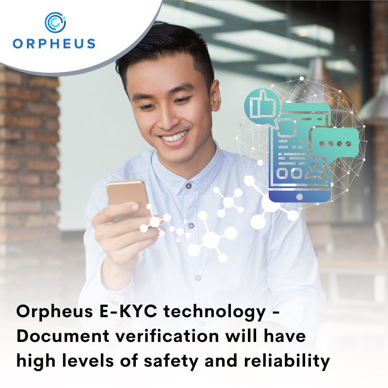 orpheuscapital's tweet photo. With Orpheus, Document Verification will have high levels of safety and reliability.
.
.
#orpheussupportsme
#ekyctechnology
#orpheuscapital https://t.co/vhXtX1asuJ