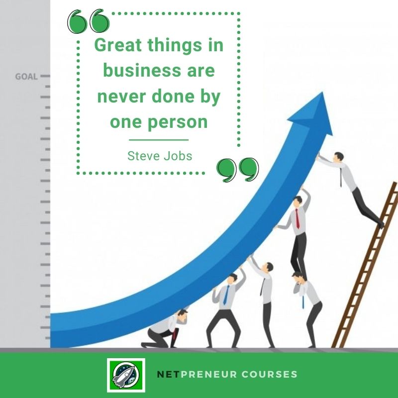 NetpreneurC's tweet photo. #netpreneur #netpreneurdigitalmarketing #netpreneurcourses #digitalmarketing #onlinemarketing #quote #quoteoftheday #digitalmarketingclassesinnagpur #digitalmarketingclassesNagpur. 
Great things in business are never done by one person. https://t.co/Cx6BY4k8HY
