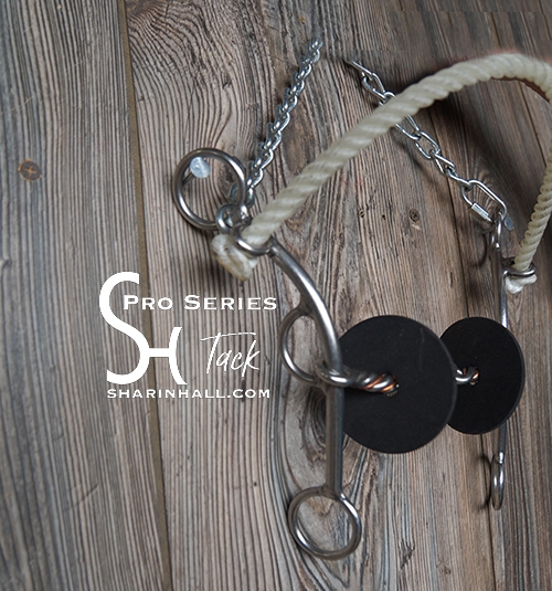 sharin hall, pro series tack, bit, competition bit, horse bit, barrel racing, hello stella
