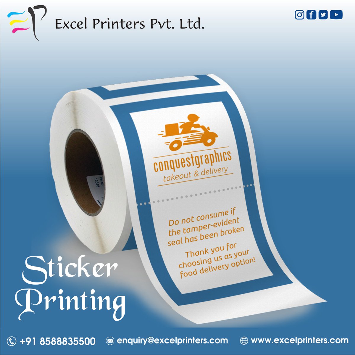 excel_printers's tweet image. Where craftsmanship and innovation collide- Idea to print comes!

Providing the highest quality printing services in the shortest amount of time.

Visit us: excelprinters.com
or Call on +91 8588835500

#stickers #booksticker #designersticker #stylishsticker #digitalprinting