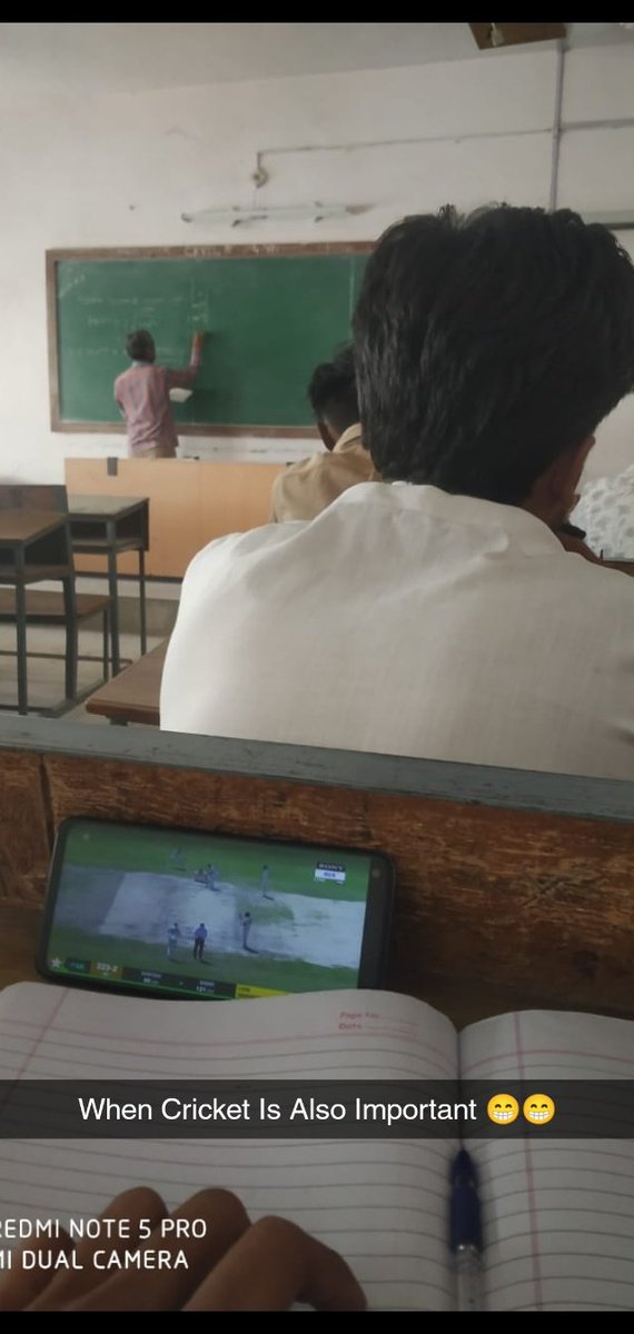 usaidashar's tweet photo. When Cricket Is Also Important
#PAKvAUS Test Cricket #AUSvPAK https://t.co/FPIDvwoeVF