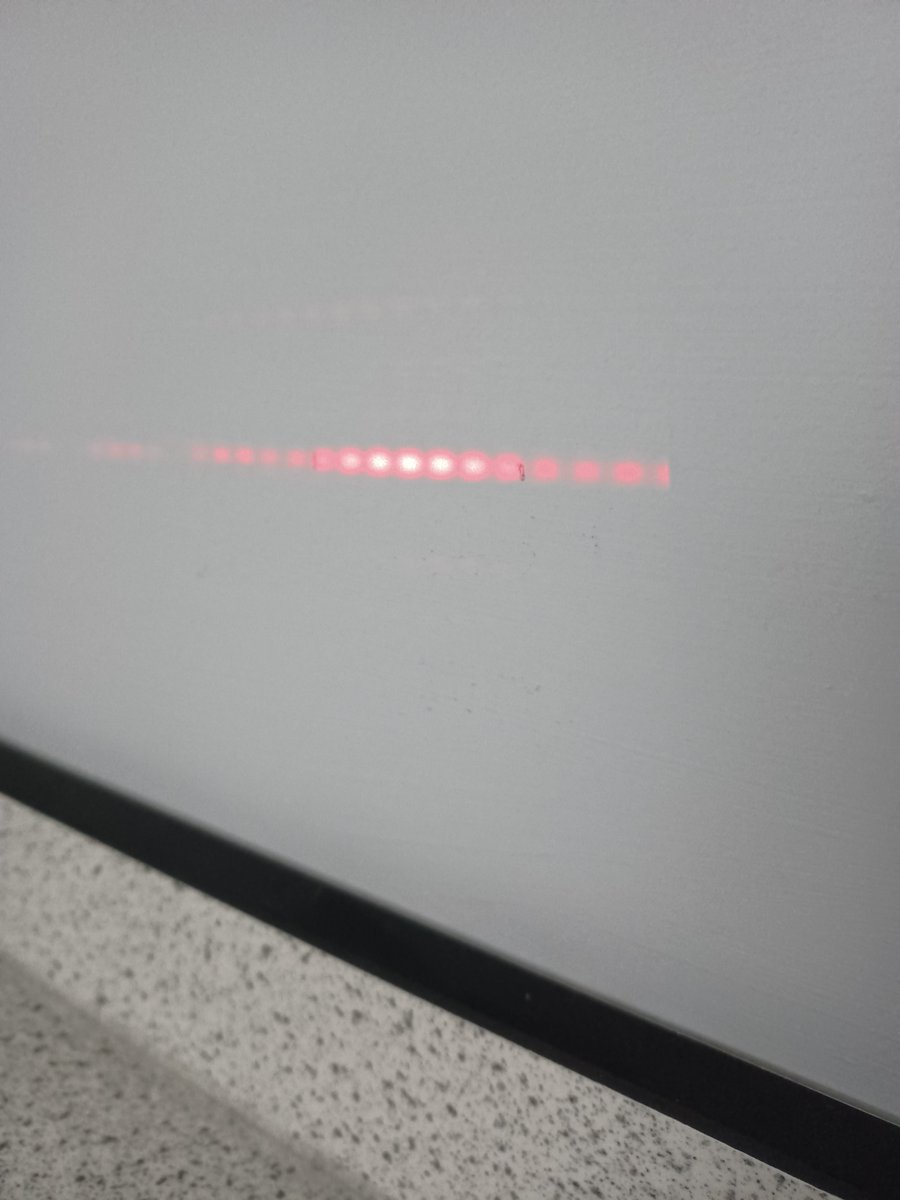 mr_riddell's tweet photo. Advanced Higher laser diffraction. Students obtained results within 1% of HeNe stated value. #Youngsdoubleslit #AHphysics https://t.co/ZymKRS6EMn
