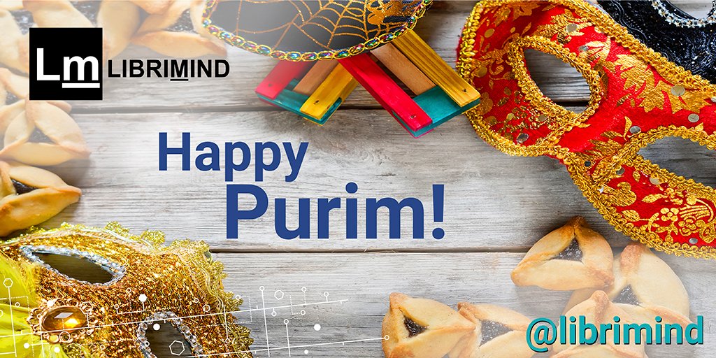librimind's tweet photo. Purim is on its way! Time for a mask, say "👍" if you agree

Happy Purim!
#purim #innovation #holiday https://t.co/R7aZtKrpTM