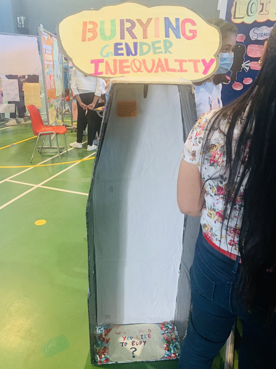Shauna1402's tweet photo. Burying gender inequality (literally). Doing their bit to change mindsets. It starts from within.  #PYPX5 @GMA_Primary @KNargish @priyap70 @NormanLisha @shomarajiv @vs_megha @RobertKamau1 @NoellaAlexis https://t.co/tEKjAltSpK