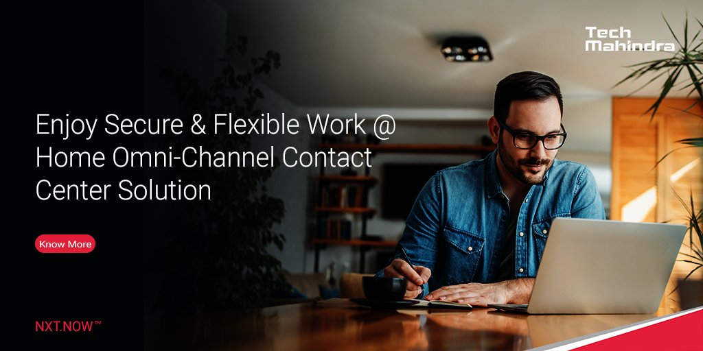tech_mahindra's tweet photo. We at @Tech_Mahindra Business Process Services provide a flexible and secure work-at-home omnichannel #ContactCenter solution to improve customer service.
Know More: https://t.co/atSbKtuORA
#WFH #NxtNow #WAHSolution #BPS https://t.co/RKoNGiUWLC