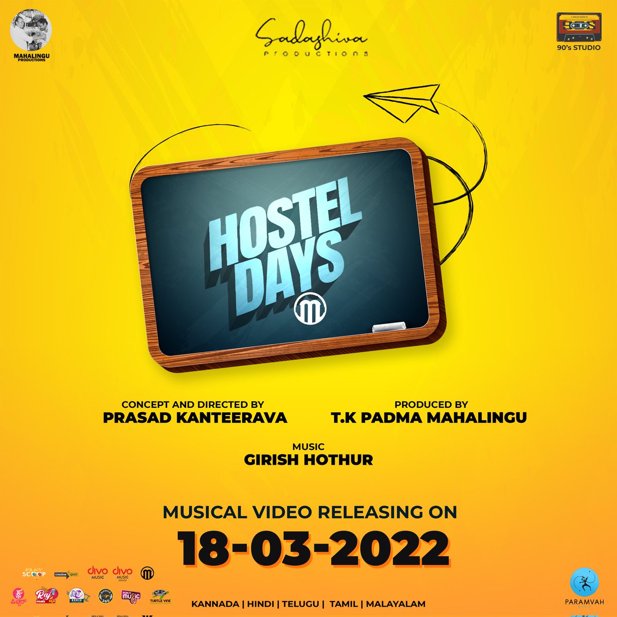 asaleem2007's tweet photo. #HostelDays music video will be out on March 18th. Releasing in 5️⃣ languages 💥 https://t.co/jIteGDHfyX