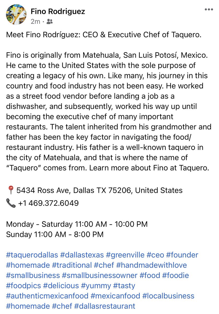 #Taquerodallas