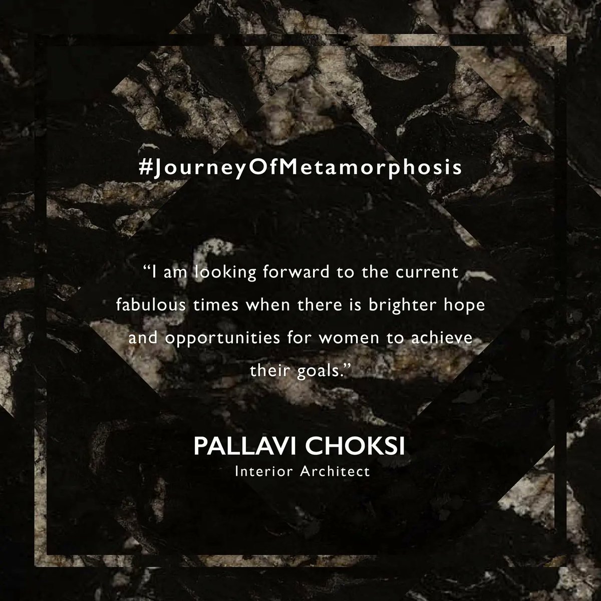 TheQuarryCast's tweet photo. Meet the incredible women at the heart of The Quarry and see their #JourneyOfMetamorphosis in the industry. Pallavi Choksi takes us through her experiences in the Interior Design industry and what inspires her.
#TheQuarryGallery #WomenOfTheQuarry #TheQuarryCurators https://t.co/Fz5sVMxyVk