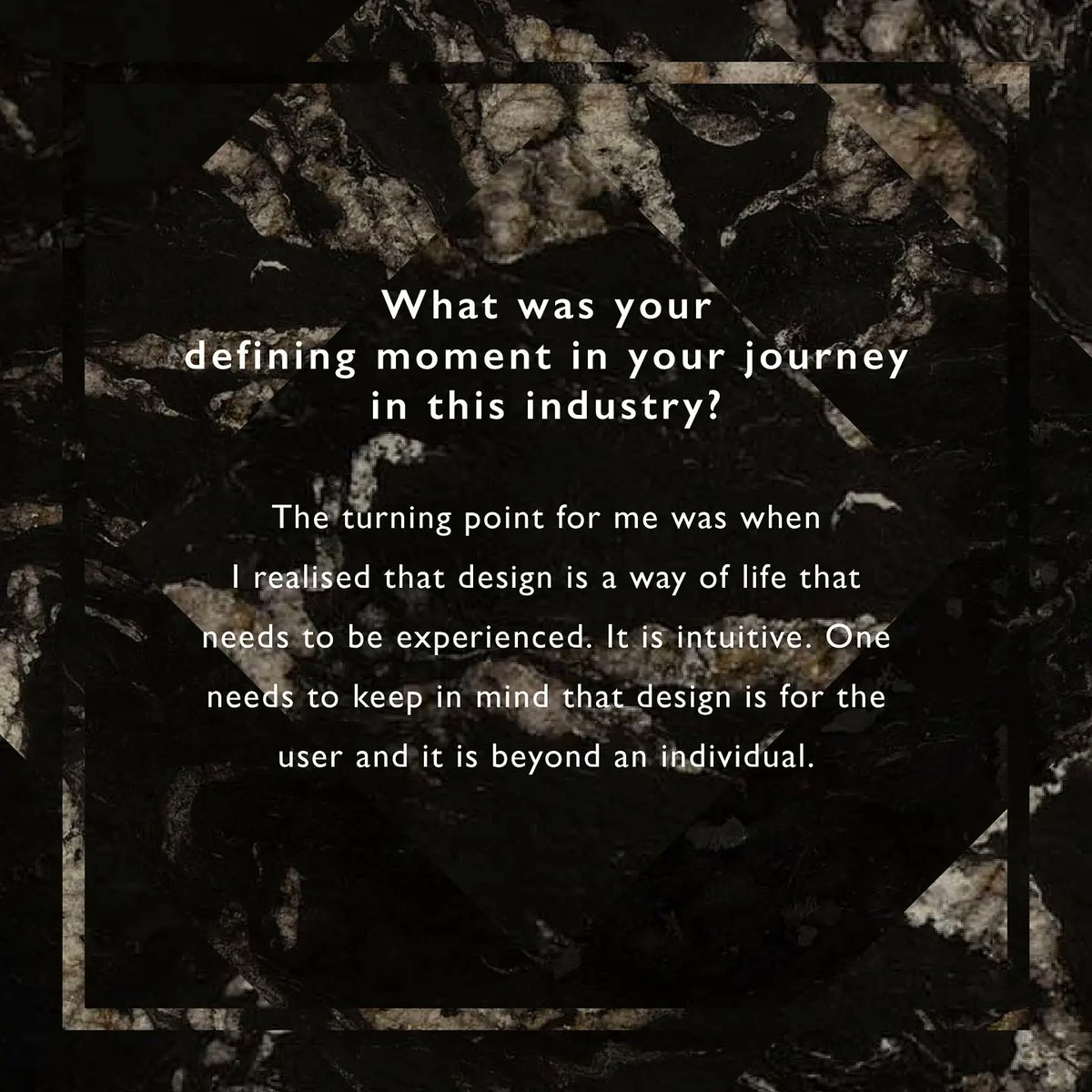 TheQuarryCast's tweet photo. Meet the incredible women at the heart of The Quarry and see their #JourneyOfMetamorphosis in the industry. Pallavi Choksi takes us through her experiences in the Interior Design industry and what inspires her.
#TheQuarryGallery #WomenOfTheQuarry #TheQuarryCurators https://t.co/Fz5sVMxyVk
